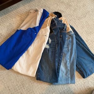 Lot of maternity jeans.